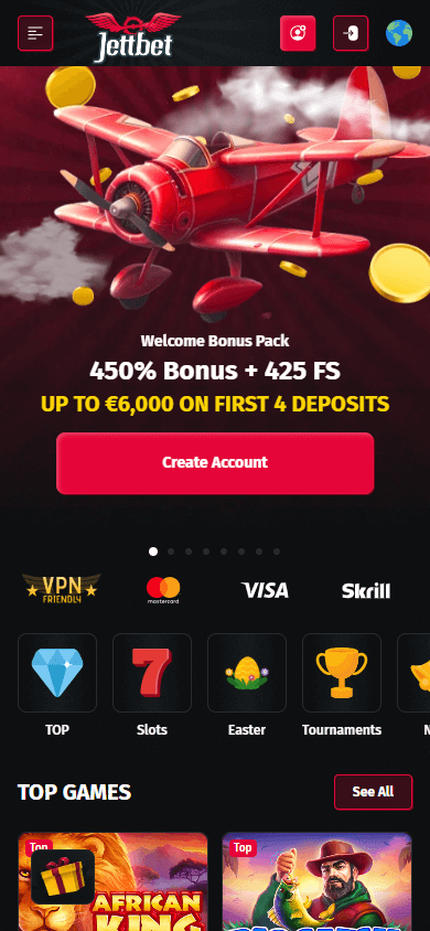 Jettbet Casino Mobile screenshot